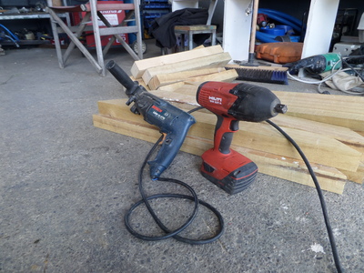 Drill, Hilti 22v, battery